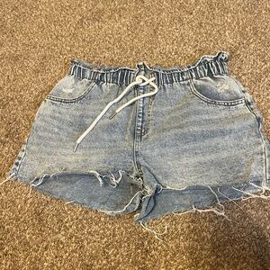 Wild Fable Light Blue Jean Shorts with Drawstring